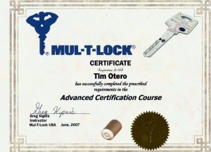 Multlock Advanced Certification